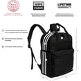 thumbnail image 3 of adidas Unisex Essentials 2 Backpack, Black/White, One Size, 3 of 6