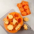 thumbnail image 4 of Juego de 2 moldes para hornear de calabaza fantasma de Halloween de silicona, molde antiadherente para hornear pasteles de gelatina de Chocolate para regalo de fiesta, moldes de jabón hechos a mano con forma de fantasma de murciélago de calavera Zhivalor BST3141157, 4 of 8