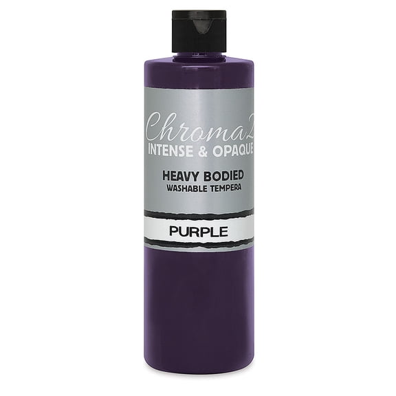 Chroma 2 Washable Tempera - 16 oz Bottle, Purple