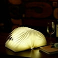 thumbnail image 4 of Innovative USB Charging Book Shape Lamp LED Mini Folding Book Light Desk DecorRed, 4 of 5