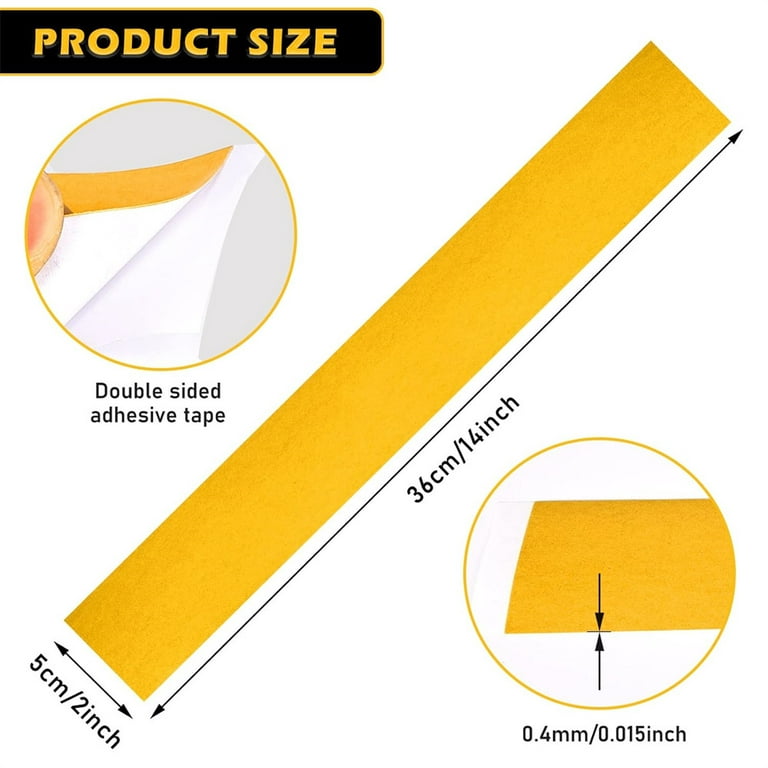 NOGIS Zero Gap Woodworking Tape, 10 Stripes 2 X 14 Inch Zero Clearance Tape  for More Accurate Cuts on Miter Saw Table Saw Self Adhesive Strips,  Positioning Wood Cutting (Yellow) 