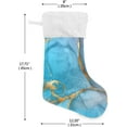 thumbnail image 2 of Coolnut Christmas Stockings 17 inch 2Pack Alcohol Ink Colors Marble Texture Xmas Stockings Fireplace Hanging Socks for Kids Family Christmas Decoration Holiday Gift Decor, 2 of 6