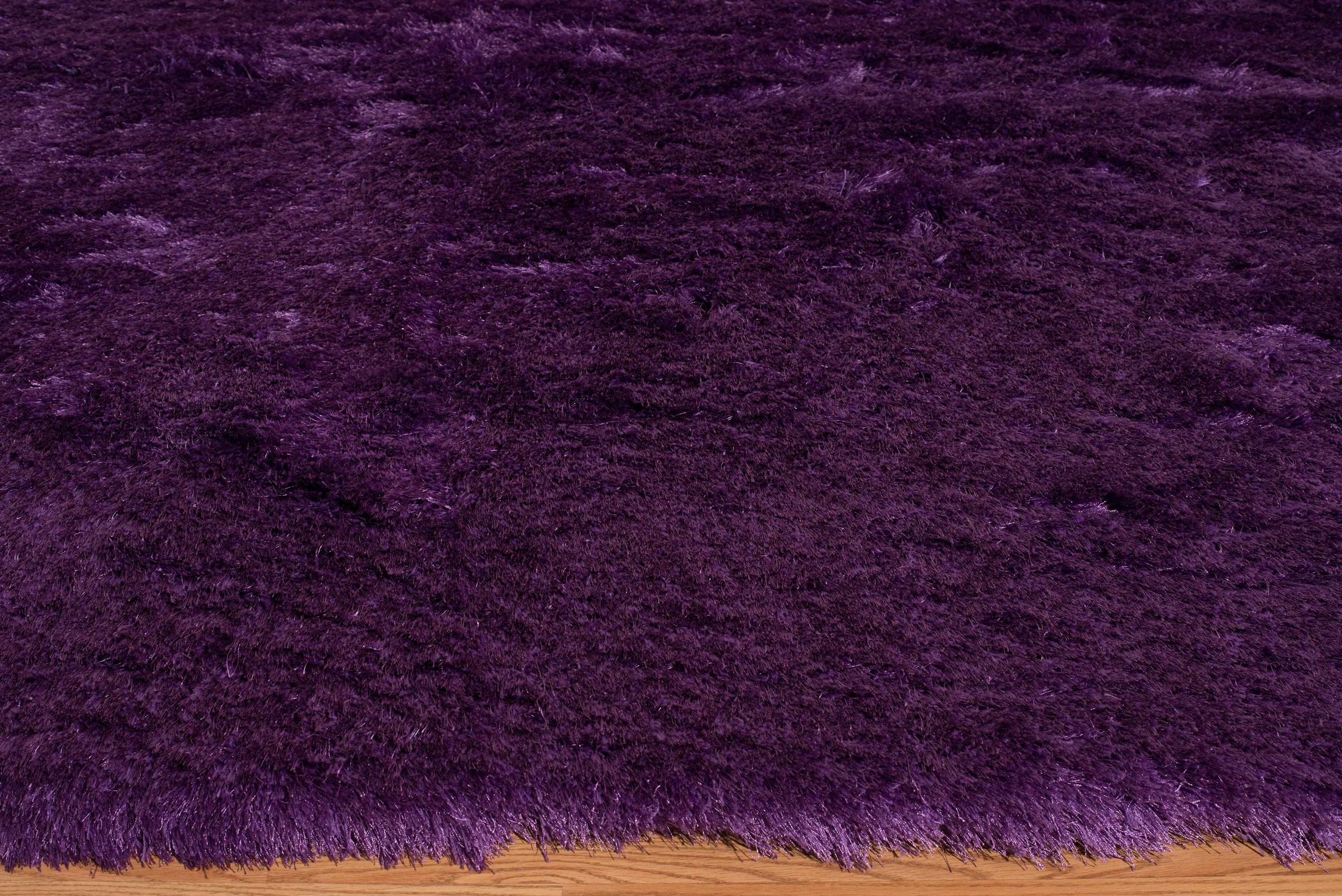 United Weavers Benella Nubia Purple Woven Polyester Shag Area Rug