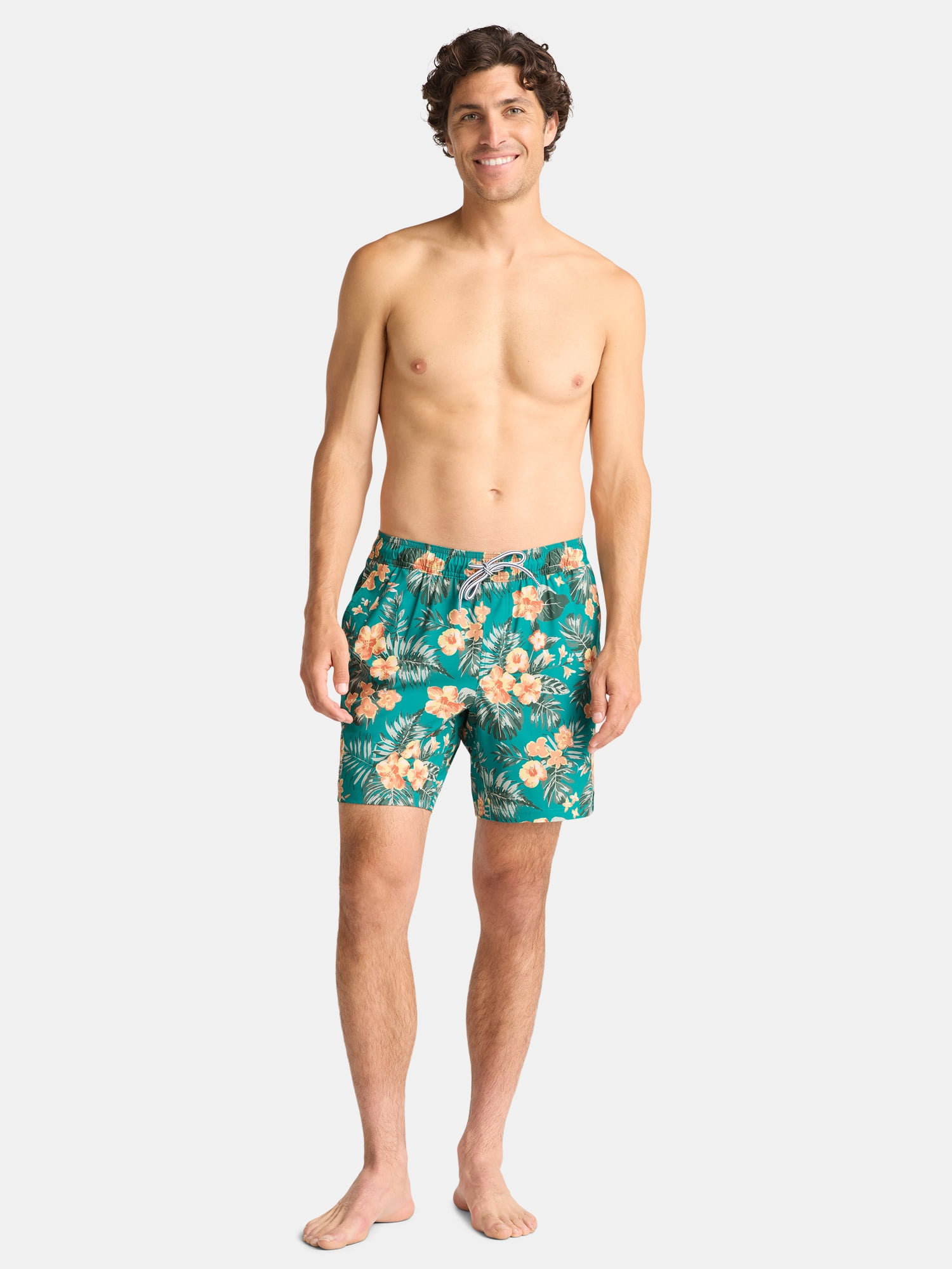 George Men's & Big Men's Performance Lined Swim Trunks, 7" Inseam, Sizes S-3XL