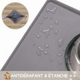 thumbnail image 4 of Silicone Cat & Dog Food Mat for Floors Waterproof, Anti-Slip Dog Bowl Mats for Food and Water, Pet Feeding Mats with Lip to Prevent Spills, Pet Placemat for Messy Drinkers to Protect Floors, 4 of 7
