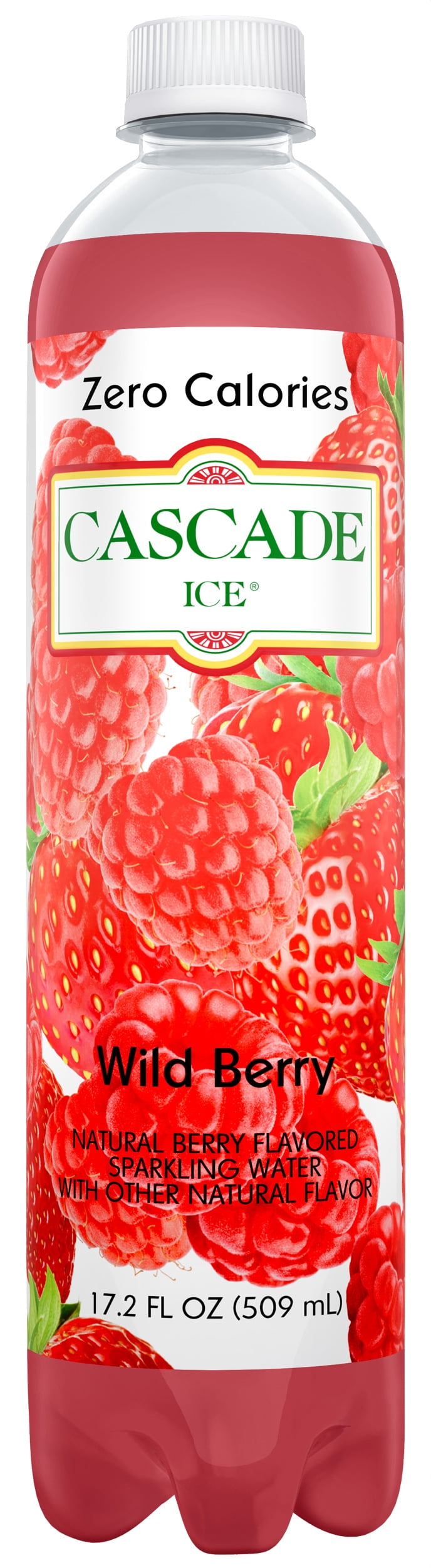 Cascade Ice Naturally Flavored Sparkling Water, Wild Berry, 17.2 Fl Oz (Pack of 12)