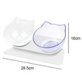 thumbnail image 2 of 15 Tilted Cat Bowl Design Neck Guard Stand Raised Pet Food Water Feeder Bowl, 2 of 5