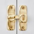 thumbnail image 5 of HXRH Zinc Alloy Right Angle Door Lock Latch,1Set Sliding Door Lock for Home,Portable Gold Gate Latch for Protecting Families Safety, 5 of 7