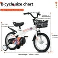 thumbnail image 4 of Ambifirner 18” City Bike with Training Wheels Steel Frame Adjustable V-Brake​​, 4 of 10