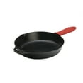 thumbnail image 1 of Lodge 10.25 Inch Cast Iron Skillet and Red Handle Holder, 1 of 6