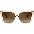 thumbnail image 3 of FEISEDY Trendy Polarized Women Sunglasses, Retro Womens Square Cat Eye Sun Glasses B4134, 3 of 14