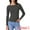 Black, variant on DARING DIVA Women's Striped Long Sleeve T-Shirt Boat Neck Basic Shirts XS Black