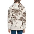 thumbnail image 6 of Xecao Western Desert Cowboys3 Pattern Zip Up Hoodies for Boys Girls, Sweatshirt with Pockets-Medium, 6 of 6