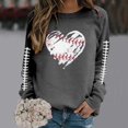 thumbnail image 2 of HUITKMM Chandails d'Automne pour Femmes Chandail à Manches Longues Col Rond Imprimé Football Chandail Décontracté pour Usage Quotidien et Activités Sportives Chemise Athlétique Douce et Confortable, 2 of 5
