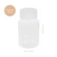 thumbnail image 3 of 10 frascos de PET de 80 ml para pastillas, medicamentos y tabletas, color blanco., 3 of 7