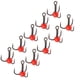 thumbnail image 5 of Anzuelo de pesca Jadeshay 10 piezas/juego triple para pesca en hielo, 5 of 14