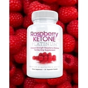 Raspberry Ketone Platinum Keto Diet Weight Loss Pills, Natural Fat Burner & Metabolism Booster, 60 Veggie Caps