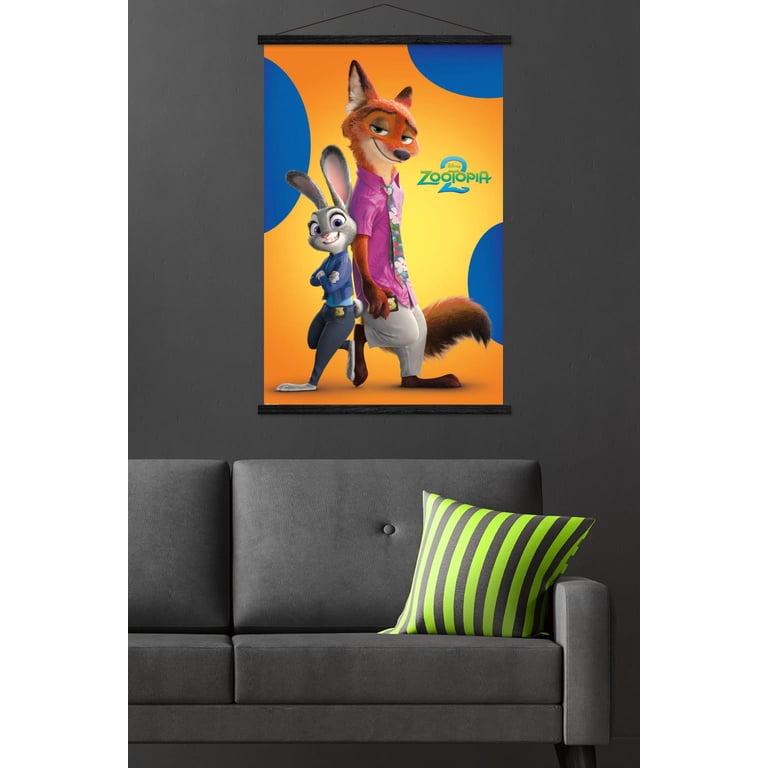Disney Zootopia 2 (2025) - Nick & Judy Wall Poster with Magnetic