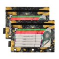 thumbnail image 2 of 2 Pack Flip Folders with Clear PVC Window Binder Pouches 3-Ring Binder Organizer for Office & Home Mystical Moth Pattern, 2 of 6