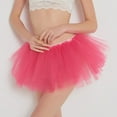 thumbnail image 2 of Tiqkatyck Mardi Gras Skirts For Women Clearance, Womens High Quality Pleated Gauze Mini Skirt Adult Tutu Dancing Skirt Long Skirt Hot Pink, 2 of 6