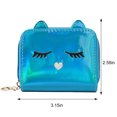 thumbnail image 3 of Women Coin Purse Cute Holographic Zipper Coin Pouch Coin Wallet Change Purse, 3 of 6