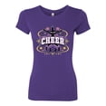 thumbnail image 2 of Wild Bobby, Cheerleading All Stars Girl Sports Women Slim Fit Junior Tee, Purple Rush, Small, 2 of 5