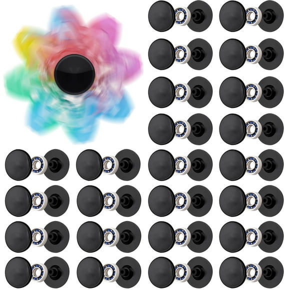 NiArt Jouet Spinner Anti-Stress Roulement DIY avec Bouchons Ensemble de 24 Roulements en Acier Chromé Scellé 13mmx7mmx4mm Résine Époxy pour Skateboard Soulagement du Stress