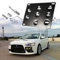 thumbnail image 1 of 1 Set Front Tow Hook License Plate Bumper Mounting Bracket Fit Mitsubishi Lancer Evolution Evo X [Black], 1 of 4
