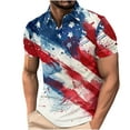 thumbnail image 5 of WAENQINLA Big and Tall Golf Shirts for Men American Flag Funny Print Short Sleeve T-Shirt Holiday Independence Day 4th of July Tops, 5 of 5