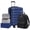 Navy, variant on Zebra 20 Inch Expandable Carry-On Lightweight Hardshell Spinner Suitcase,Orange