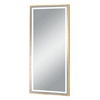 22 in x 65 in Black Modern LED Mirror