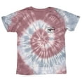 thumbnail image 2 of Salty Crew Women's Bruce Tie Dye Boyfriend Relaxed Fit Tee T-Shirt in Faded Plum (X-Small, Faded Plum), 2 of 4
