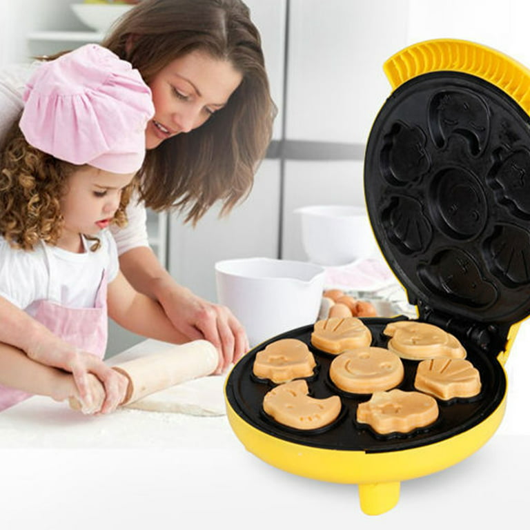 Animal Mini Waffle Maker - Make 7 Different Shaped Pancakes - Includes a  Cat Dog Reindeer & More- Electric Nonstick Waffler Iron, Pan Cake Cooker
