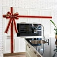 thumbnail image 5 of JWshufel Christmas Decorations Christmas Door Decorations Holiday Plaid Ribbon Bow Easy Install for Home Wall Cabinet Holiday Accent for Welcoming Festive Atmosphere 169.3in Red, 5 of 6