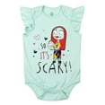 thumbnail image 2 of Disney Nightmare Before Christmas Jack Skellington Sally Infant Baby Girls 5 Pack Cuddly Short Sleeve Bodysuits Multicolor 24 Months, 2 of 5