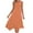 Orange, variant on Womens Casual Summer Midi Dress Sleeveless Boho Sundress Hankerchief Hem Midi Tank Dresses Beach Dress with Pocket