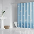 thumbnail image 6 of AuroraX Blue Shower Curtain Liner Set,72x31 Inch Winter Plastic Waterproof Bath Curtain with 7 Hooks,Bathroom Home Winter Decoration, 6 of 6