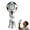Silvery, variant on Portable Handheld Fan with Mist Spray, 3 Speed Personal Cooling Fan with Ice Pad, Rechargeable Mini Fan for Travel Outdoor Sports