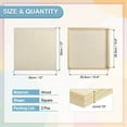 thumbnail image 2 of Uxcell 2Pcs Tableros de Lienzo de Madera, Lienzos de Arte de Madera de 12x12 Pulgadas, Panel de Madera Sin Terminar para Pintura, Manualidades, Proyectos de DIY, Arte de Vertido, 2 of 6
