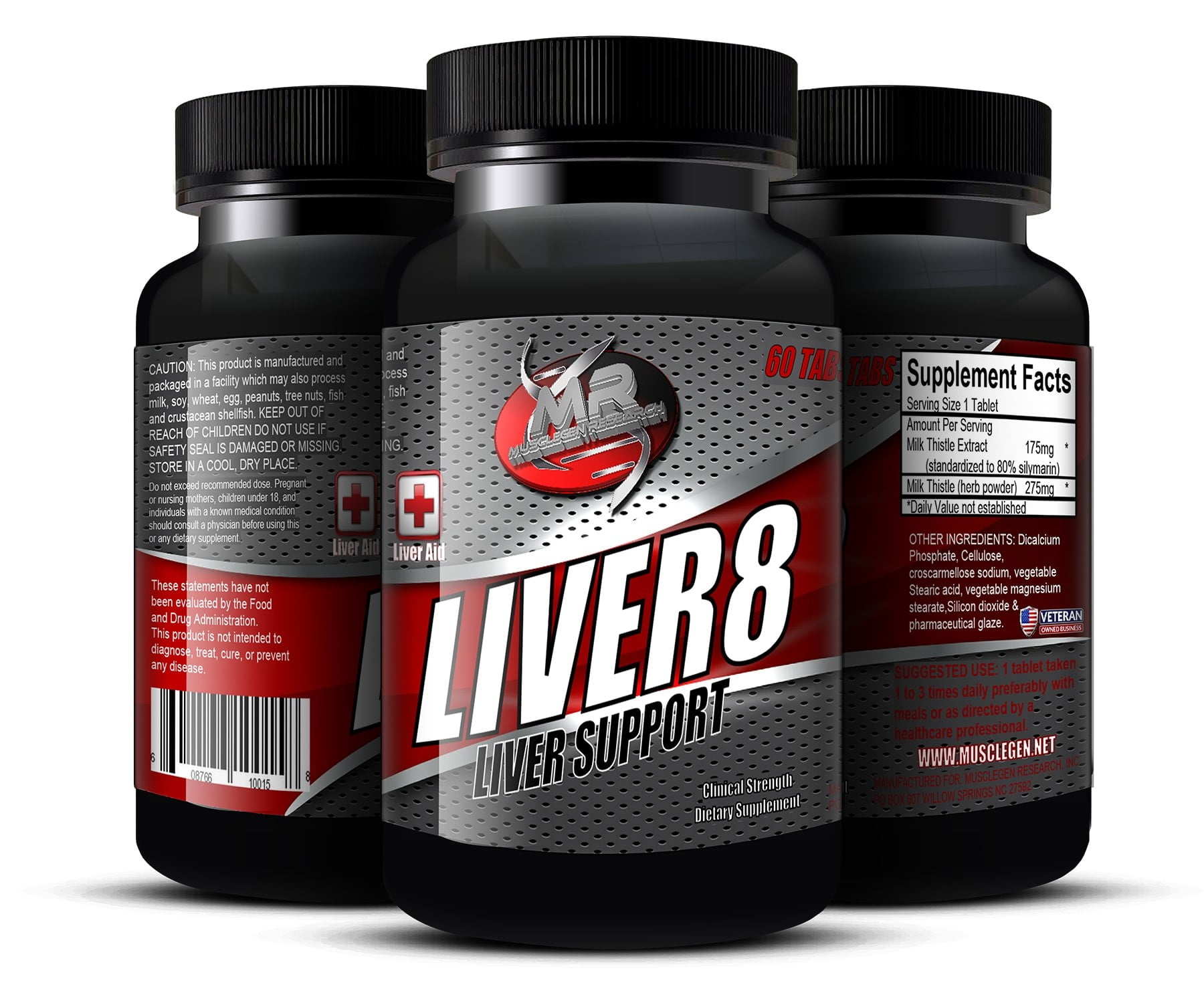 Musclegen Research Liver8 Liver Support Tablets, 60 Ct