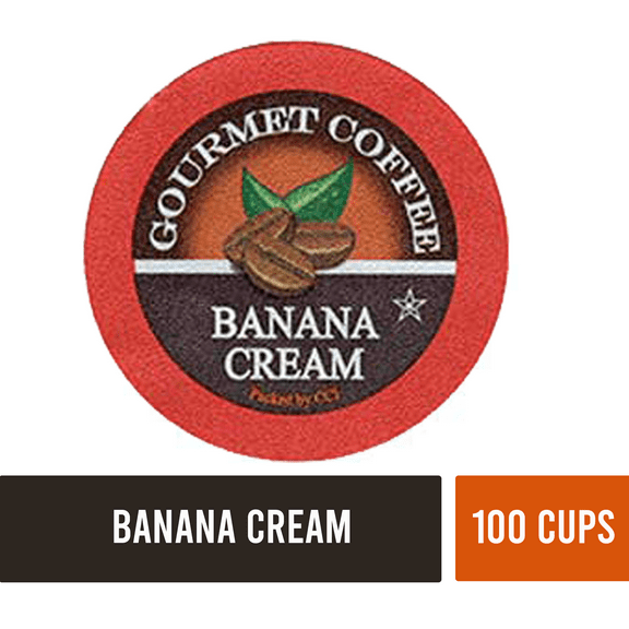 Banana Cream Coffee, 100 Single Serve Cups
