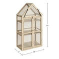 thumbnail image 4 of Home-Complete Wood Cold Frame Greenhouse with Removable Shelves, 4 of 8