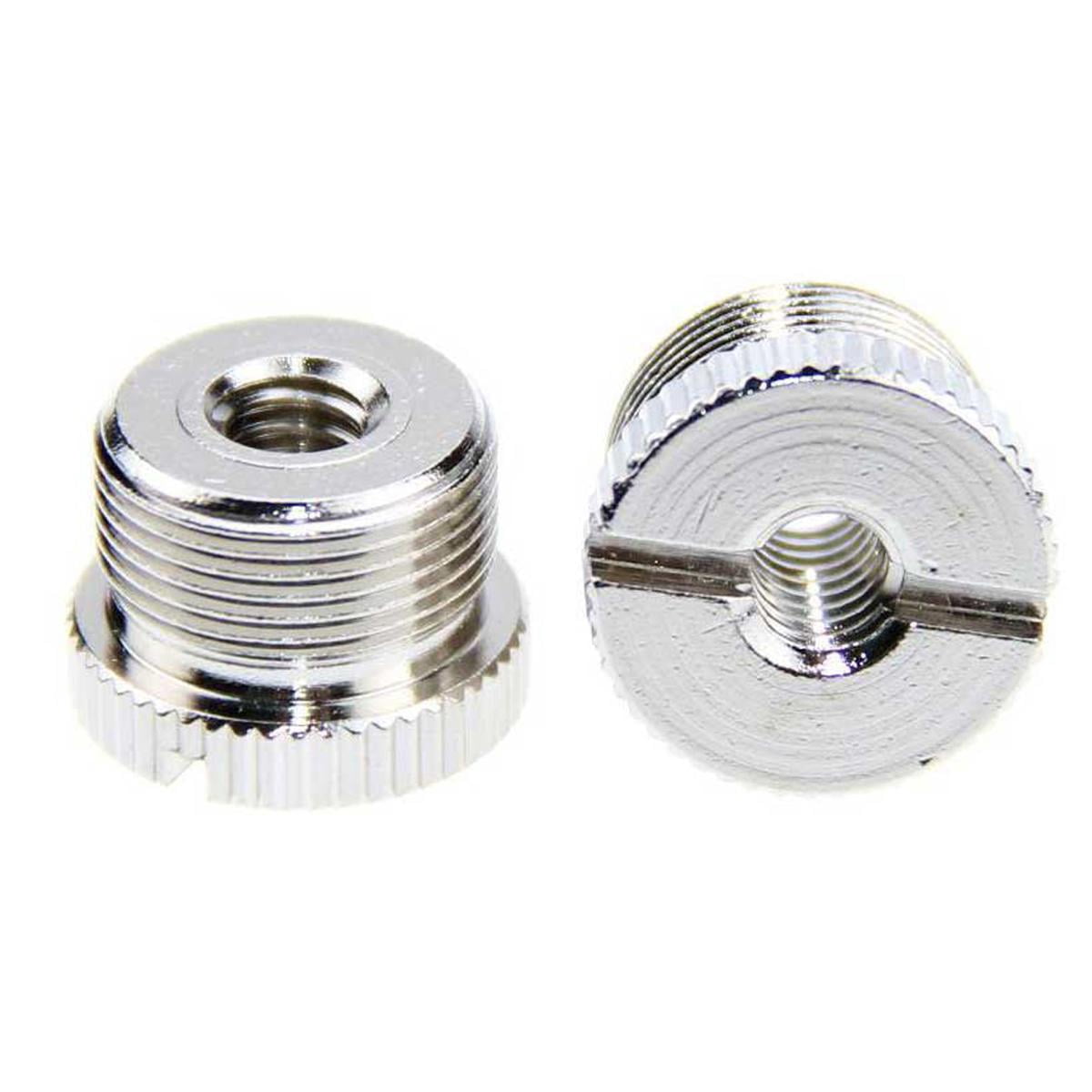 CAMVATE 1/4"-20 Female to 5/8"-27 Male Microphone Stand Adapter, 2-Pack