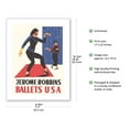 thumbnail image 2 of Jerome Robbins Ballets USA - Vintage Dance Poster by H. Suceska c.1959 - Bamboo Fine Art 290gsm Paper (Unframed) 17x22in, 2 of 4