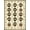 Olive Brown Ivory, Pattern 1, variant on ODIKA 8'x10' Washable Area Rug Fish Cabin Vintage Bass Angler Motifs Theme Trout Lure Fishing Flowing Dynamic for Living Room, Under Sectional, Family , Durable, Non-Slip