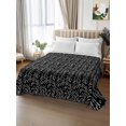 thumbnail image 2 of Twin Flat Sheet 66"x96", Black White Striped Soft Lightweight Bedding Flat Sheets Only, Abstract Modern Art Irregular Stripe Brushed Microfiber Top Bed Sheet, Breathable StainResistant Bedsheets, 2 of 9