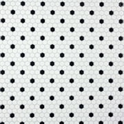 Merola Tile Fxlmh Metro - White / Black Dot