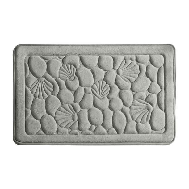 Alfombrilla de baño absorbente, lavable, suave, antideslizante, de secado rápido, alfombra de ducha afelpada para bañera, lavabo, tocador, baño del hogar