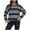 Gray, variant on GigrtiJin Fall Winter Sweater for Women Striped Round Neck Trendy Loose Kint Tops Casual Lightweight Pullover Blouse