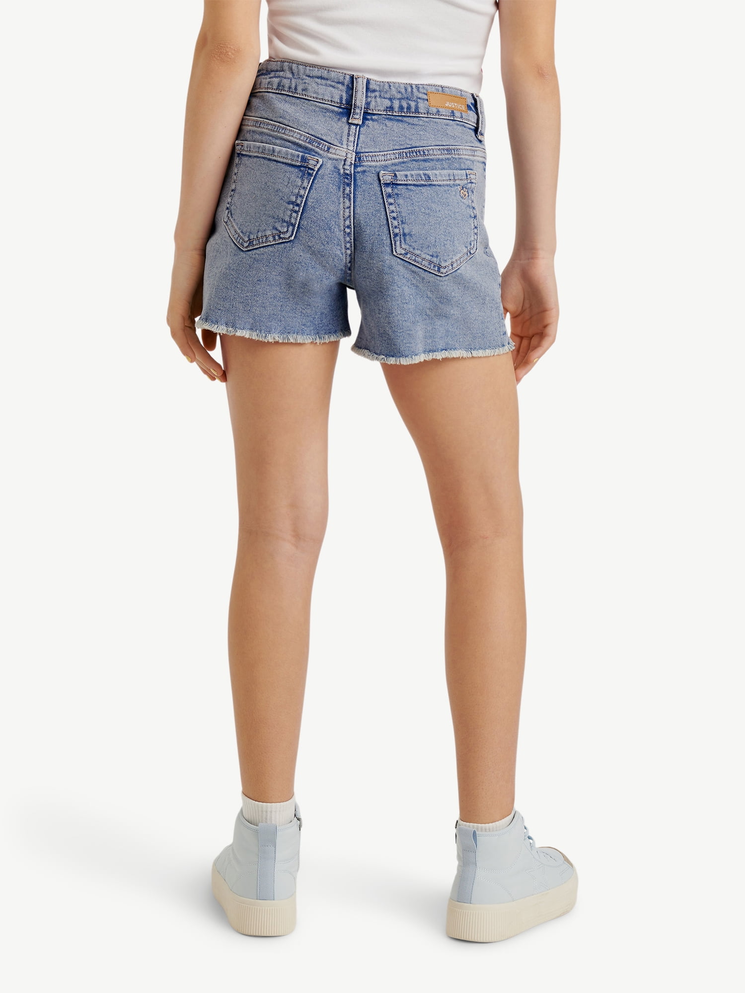 Justice Girls Denim Shorts, Sizes 6-18, Slim & Plus